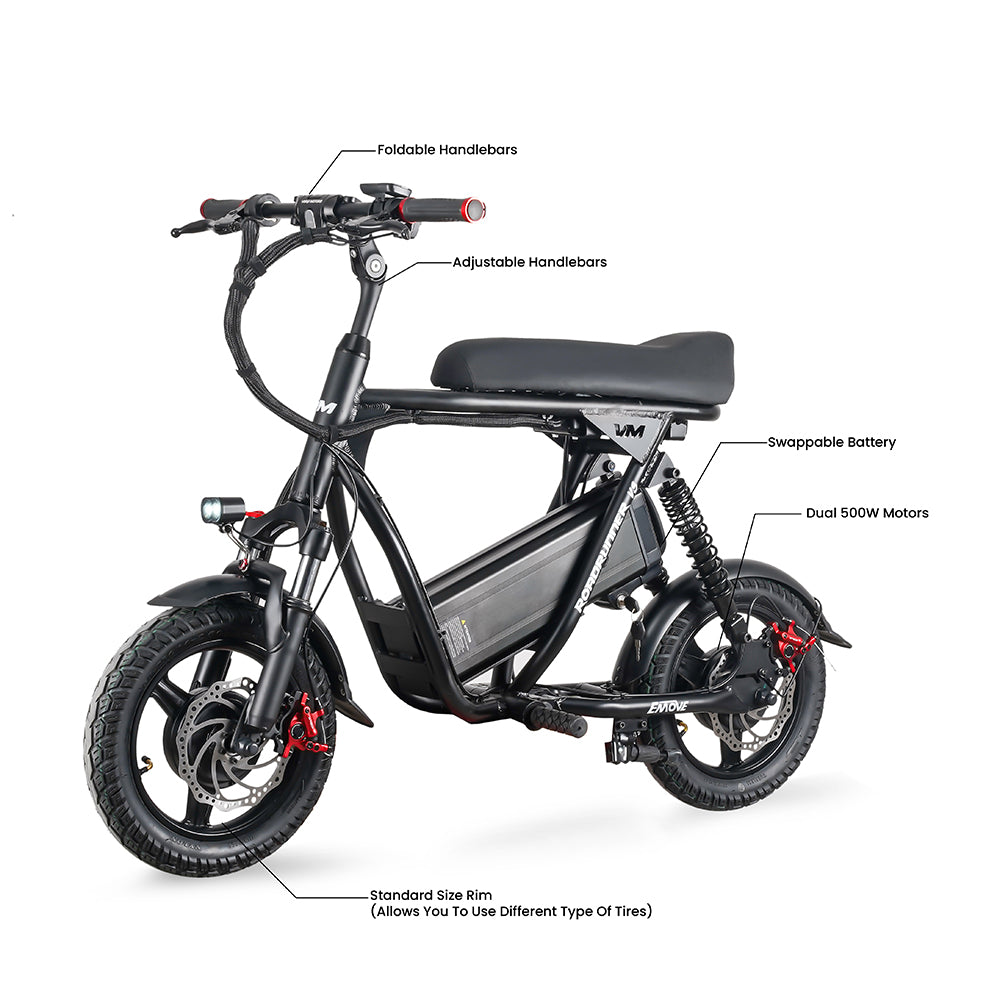EMOVE Roadrunner V3 - World's First Electric Scooter Bike Hybrid