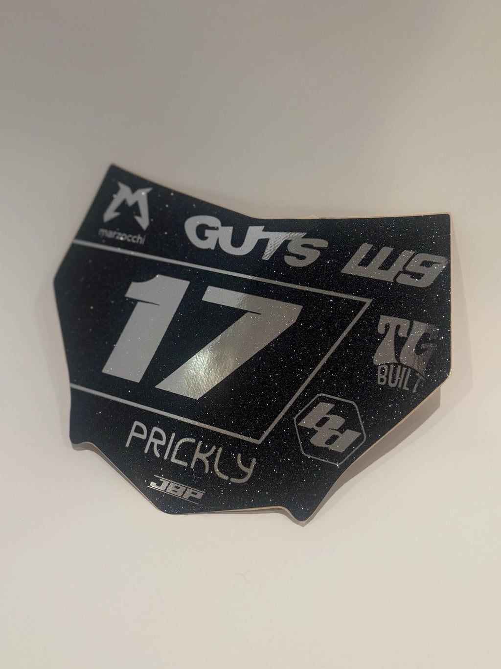 Predesigned Motocuts Plate Decal