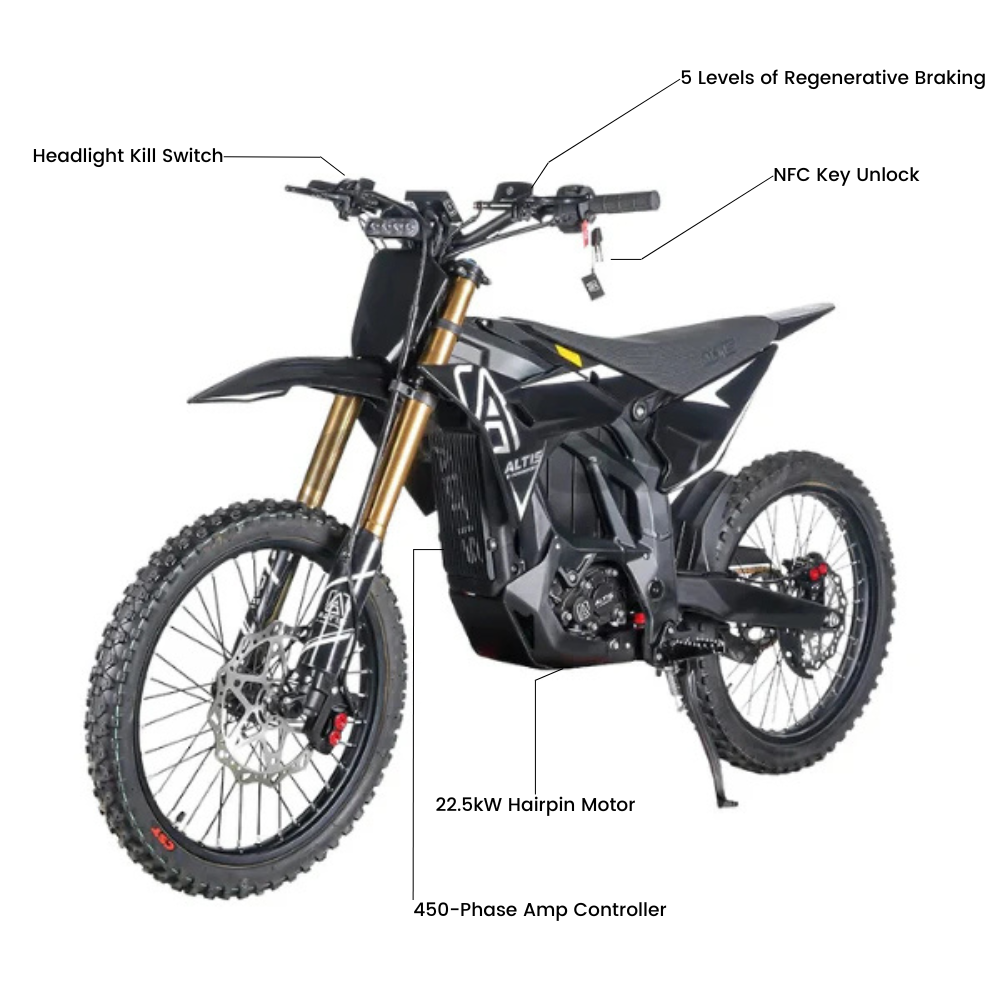 Altis Sigma - Best Electric Dirt Bike 98V 35Ah E-Dirt Bike